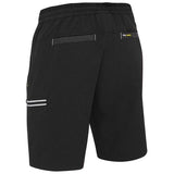 Bisley Shorts Flx & Move™ 4-Way Stretch Elastic Waist Cargo 170gsm #colour_black