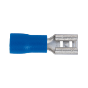 Sealey Push-On Terminal 4.8mm Female Blue Pack of 100