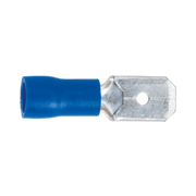 Sealey Push-On Terminal 6.3mm Male Blue Pack of 100