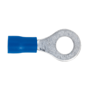Sealey Easy-Entry Ring Terminal Ø6.4mm (1/4") Blue Pack of 100