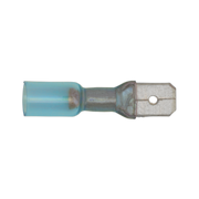 Sealey Heat Shrink Push-On Terminal 6.3mm Male Blue Pack of 25