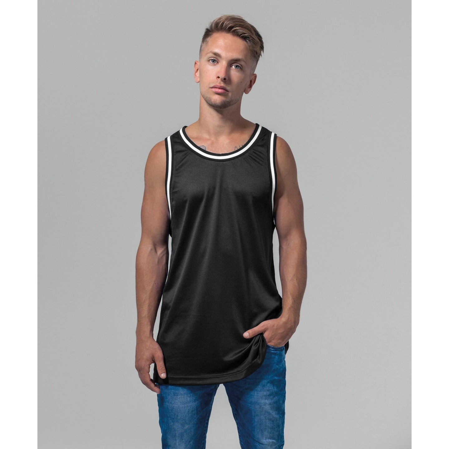 Build Your Brand Mesh Tank Top