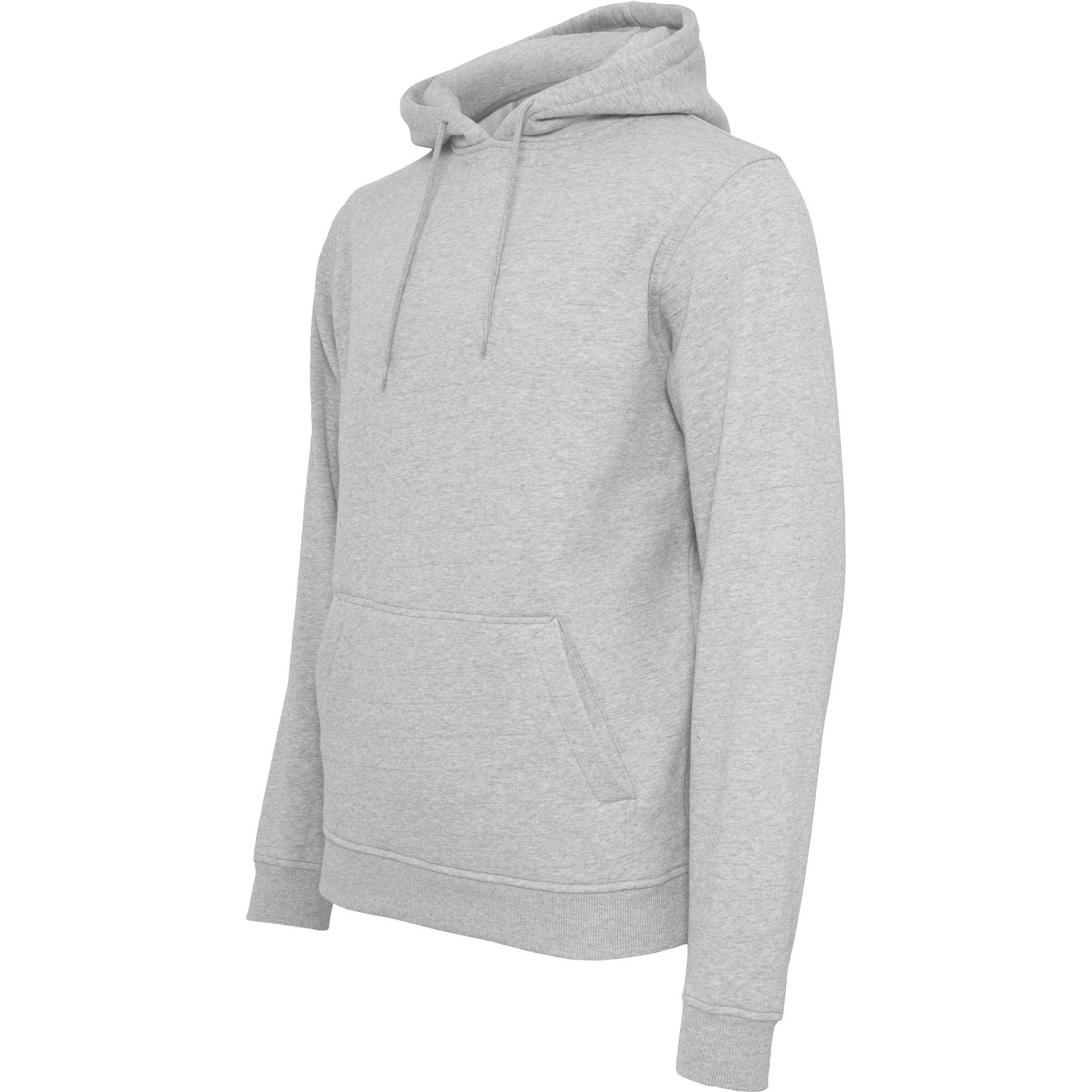 Build Your Brand Heavy Hoodie - Heather Grey