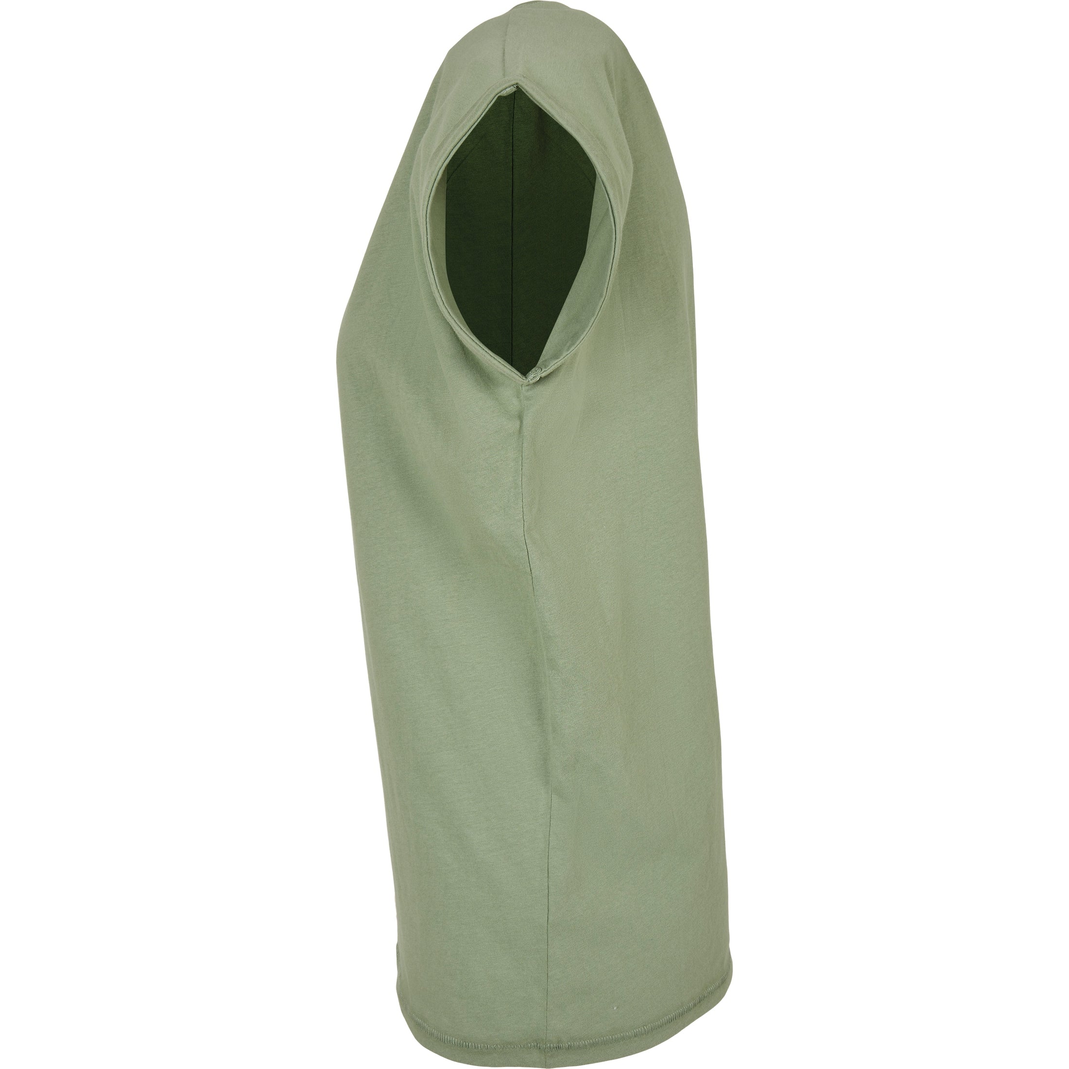 Build Your Brand Women's Extended Shoulder Tee - Soft Salvia