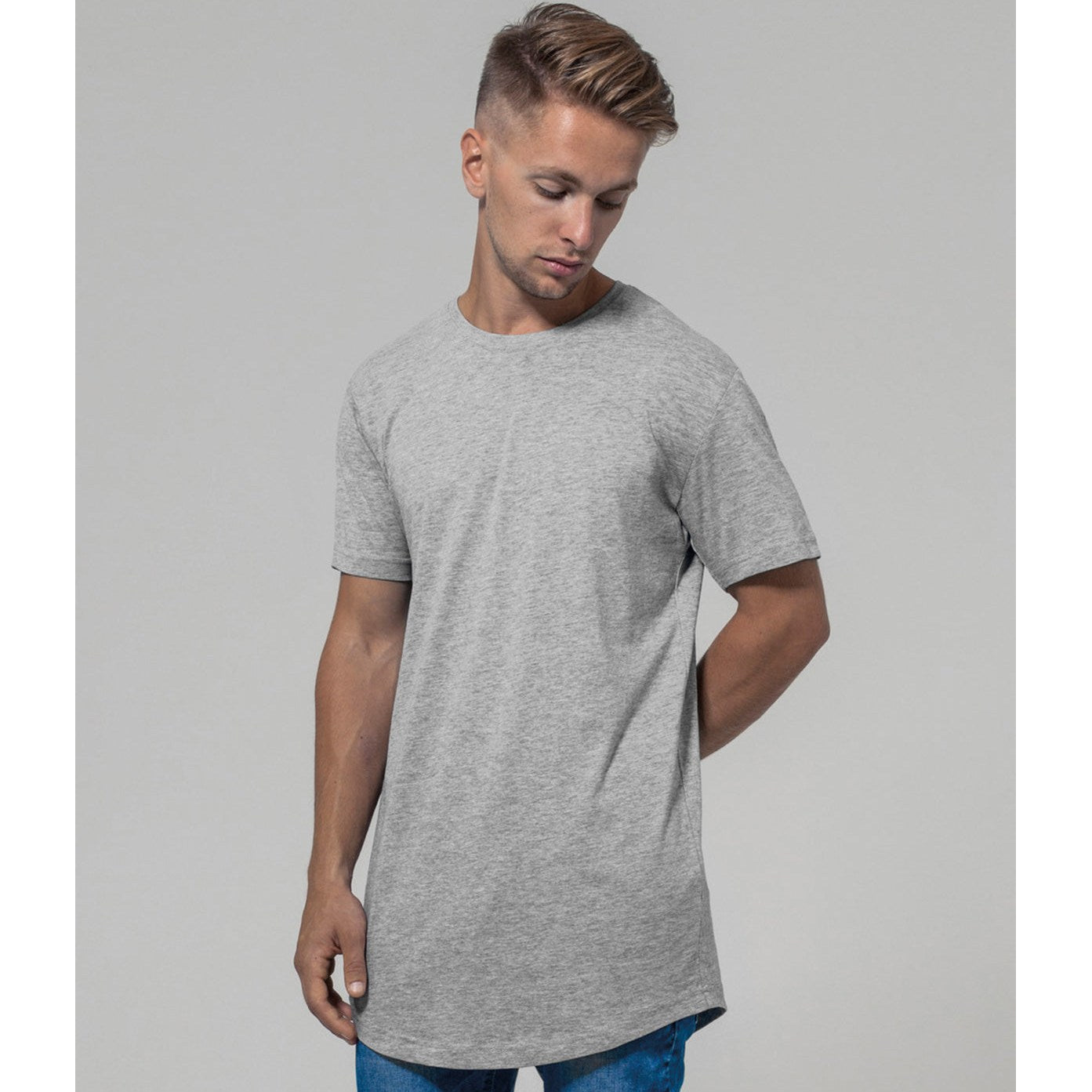Build Your Brand Shaped Long Tee