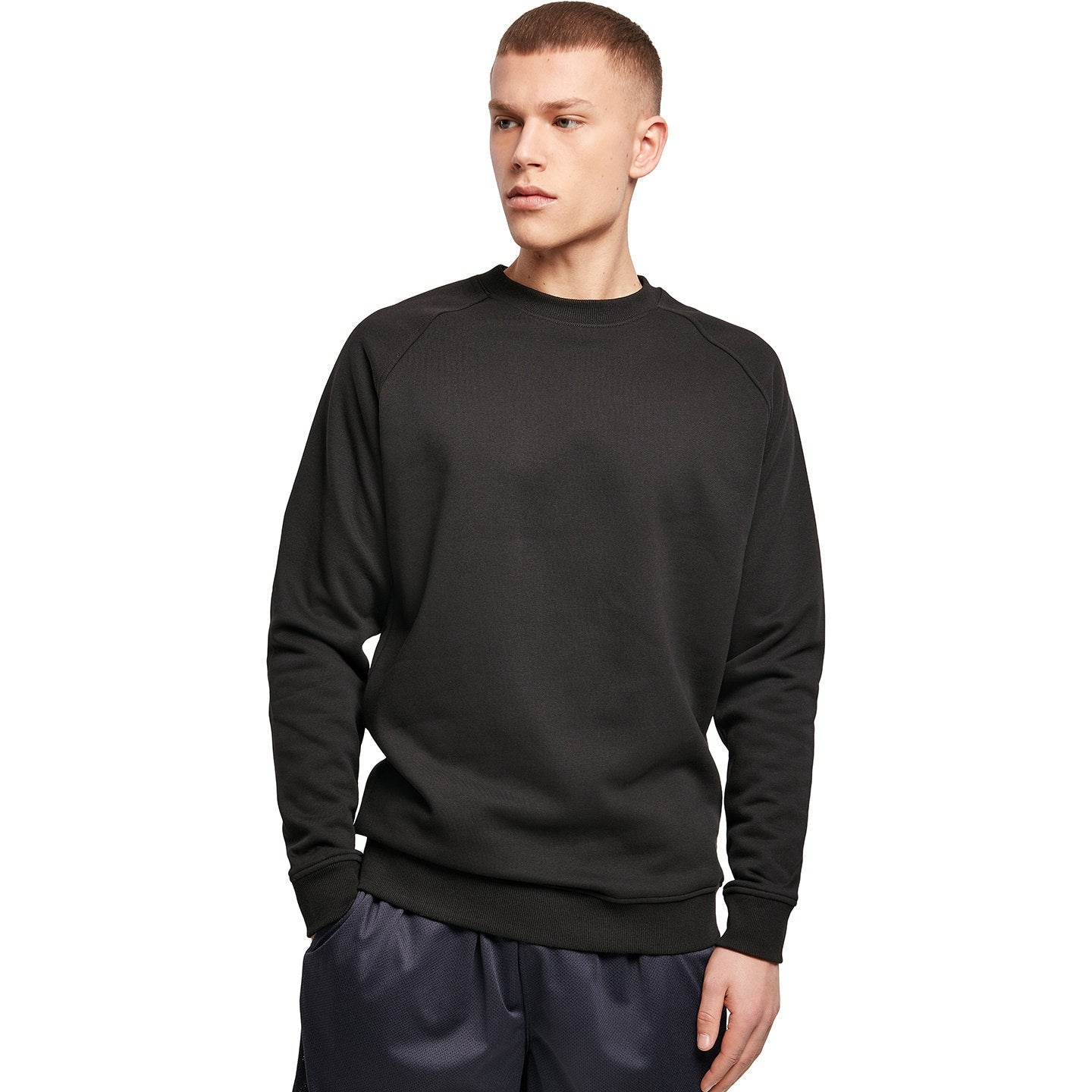 Build Your Brand Raglan Sweat Crew Neck