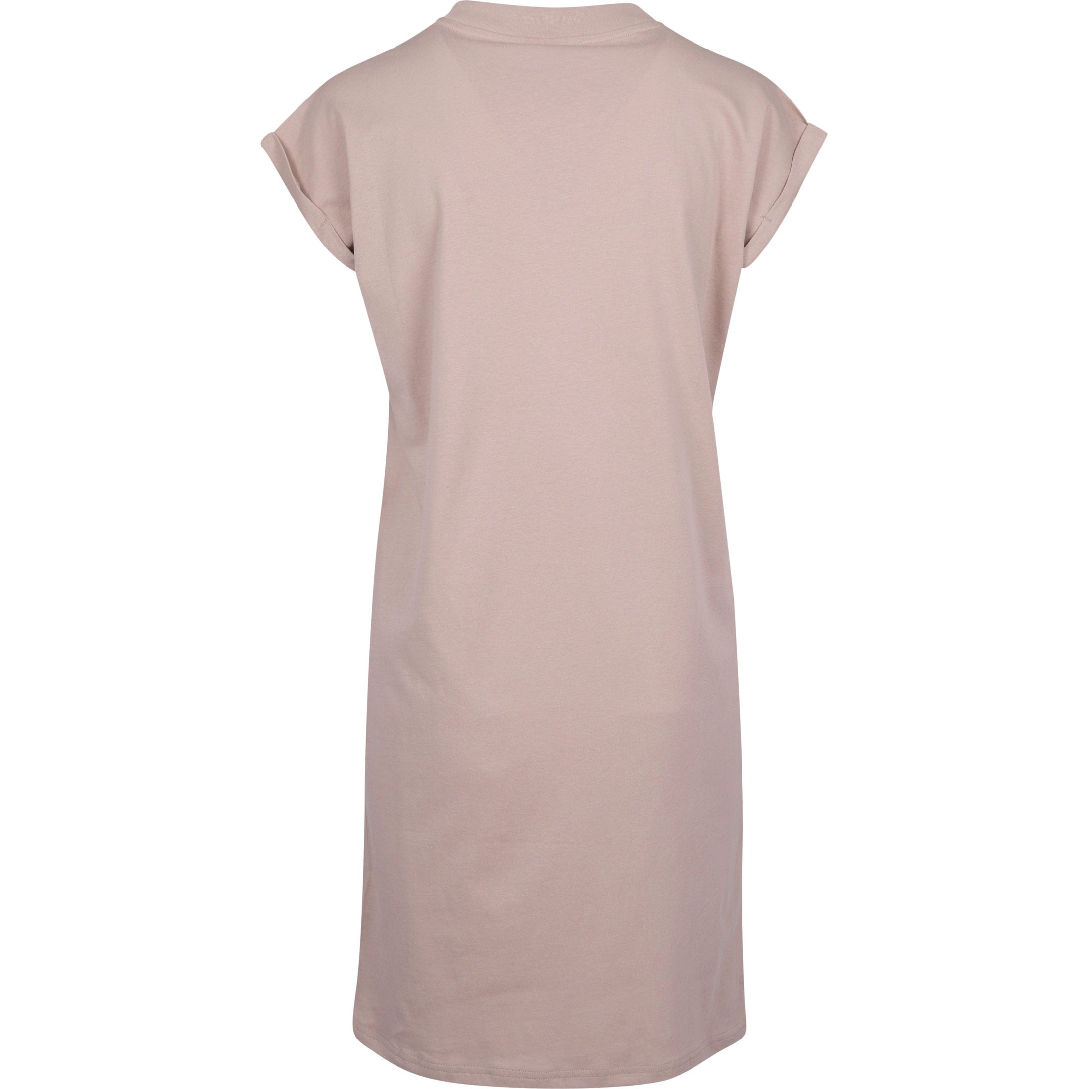 Build Your Brand Women's Turtle Extended Shoulder Dress - Dusk Rose