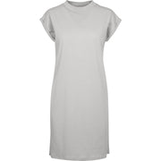 Build Your Brand Women's Turtle Extended Shoulder Dress - Light Asphalt