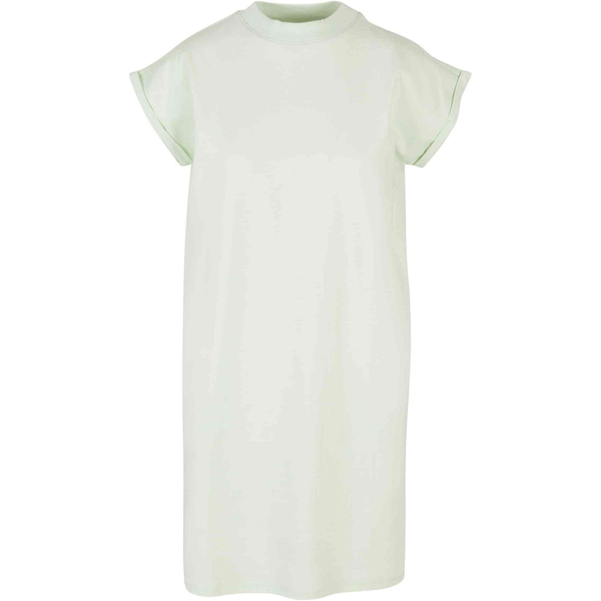 Build Your Brand Women's Turtle Extended Shoulder Dress - Light Mint