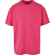 Build Your Brand Heavy Oversized Tee - Hibiskus Pink