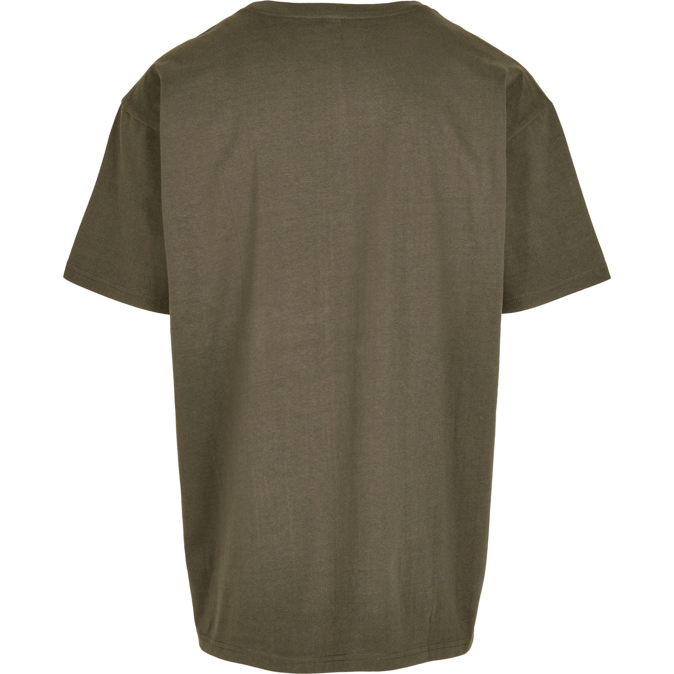 Build Your Brand Heavy Oversized Tee - Olive