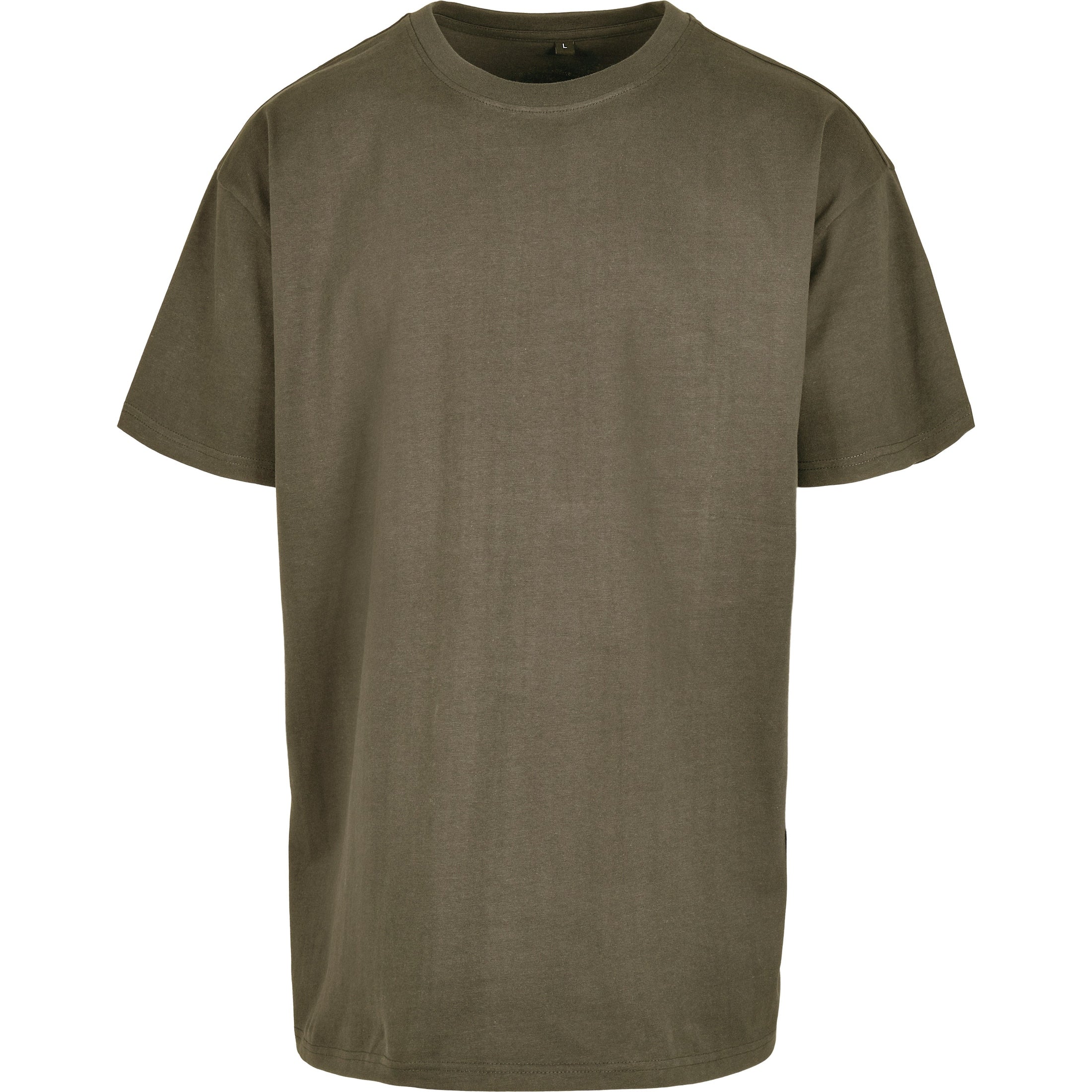 Build Your Brand Heavy Oversized Tee - Olive