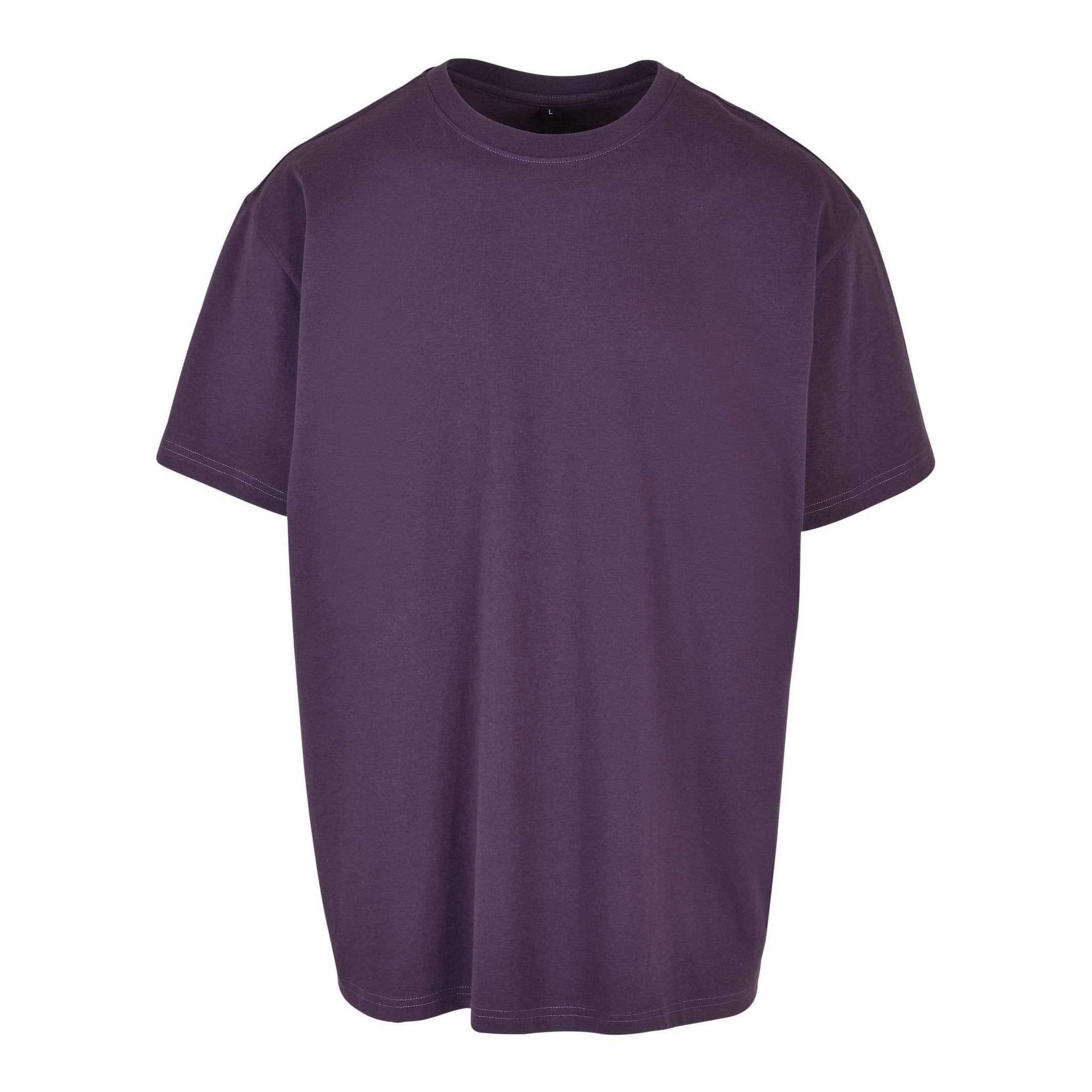 Build Your Brand Heavy Oversized Tee - Purple Night
