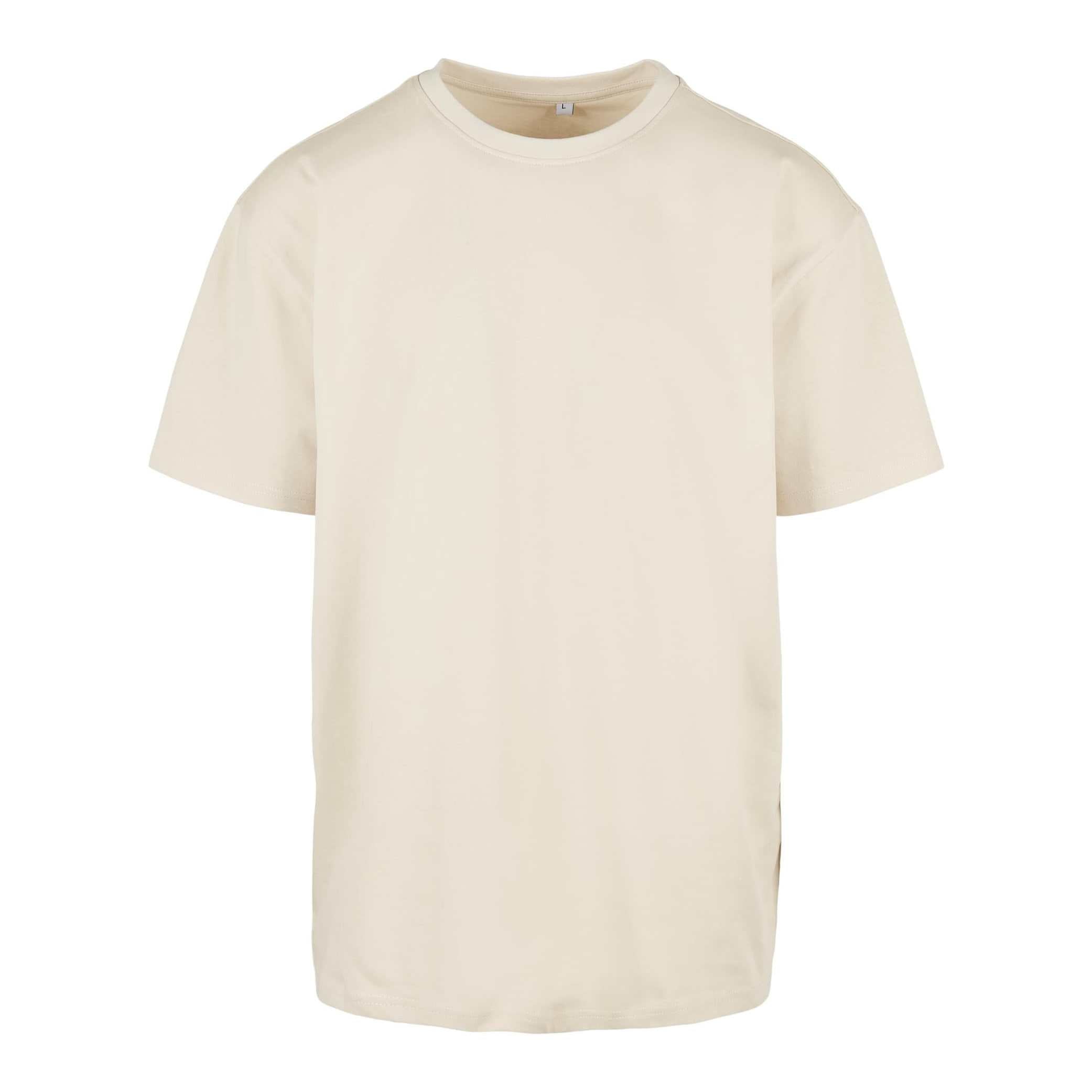 Build Your Brand Heavy Oversized Tee - Sand