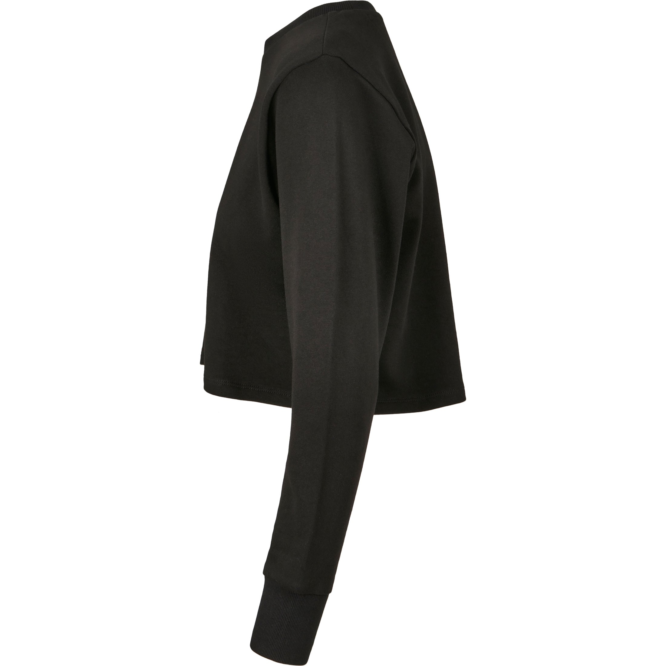 Build Your Brand Women's Terry Cropped Crew