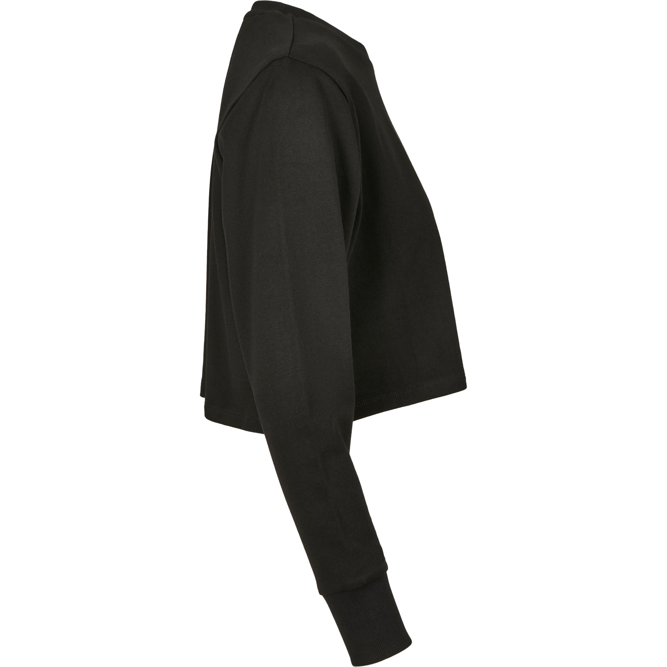 Build Your Brand Women's Terry Cropped Crew