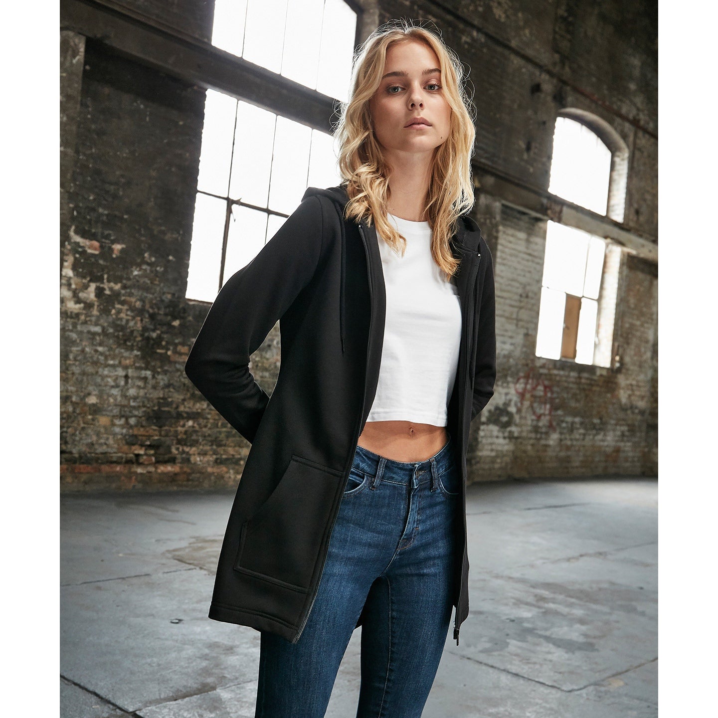 Build Your Brand Women's Sweat Parka