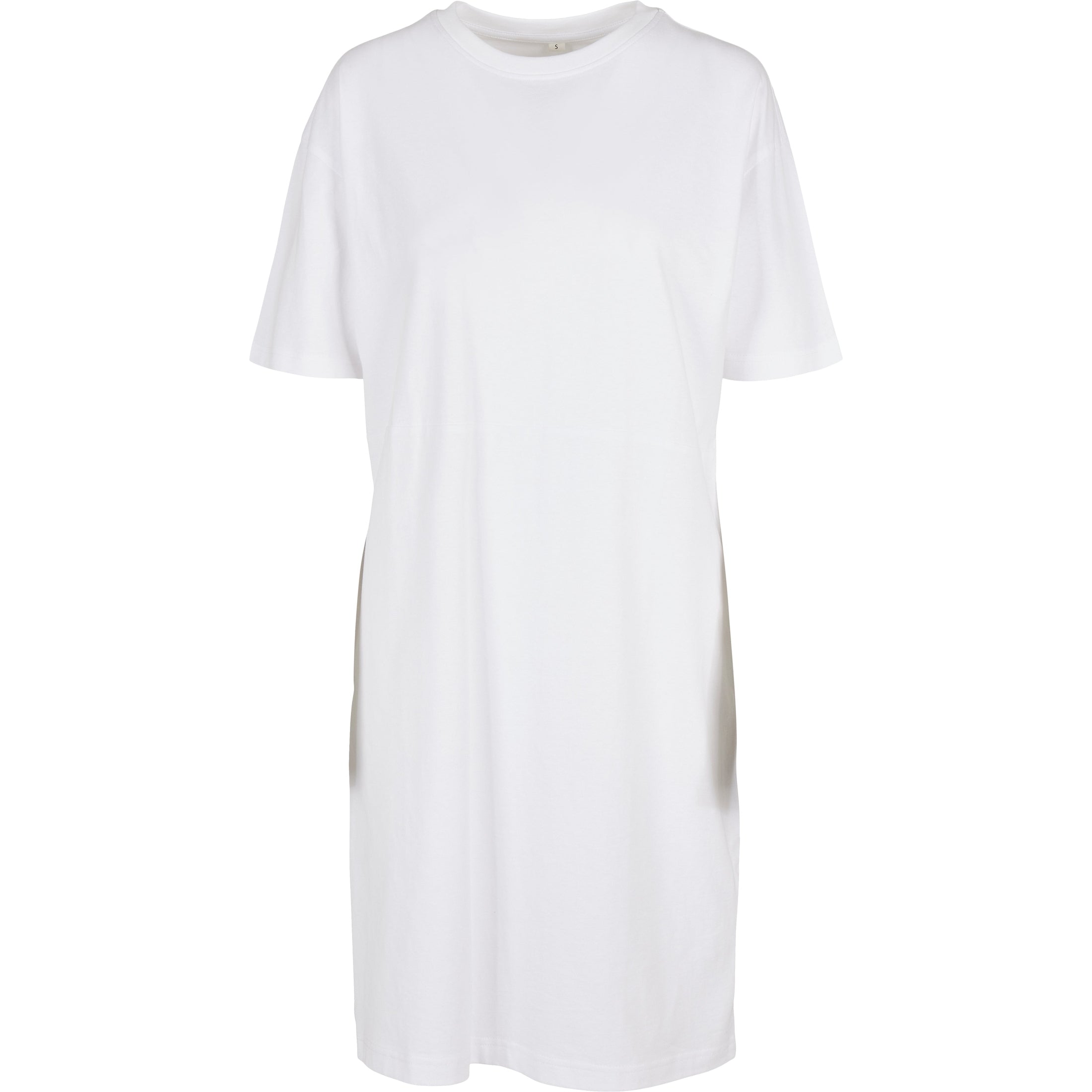 Build Your Brand Women's Organic Oversizes Slit Tee Dress