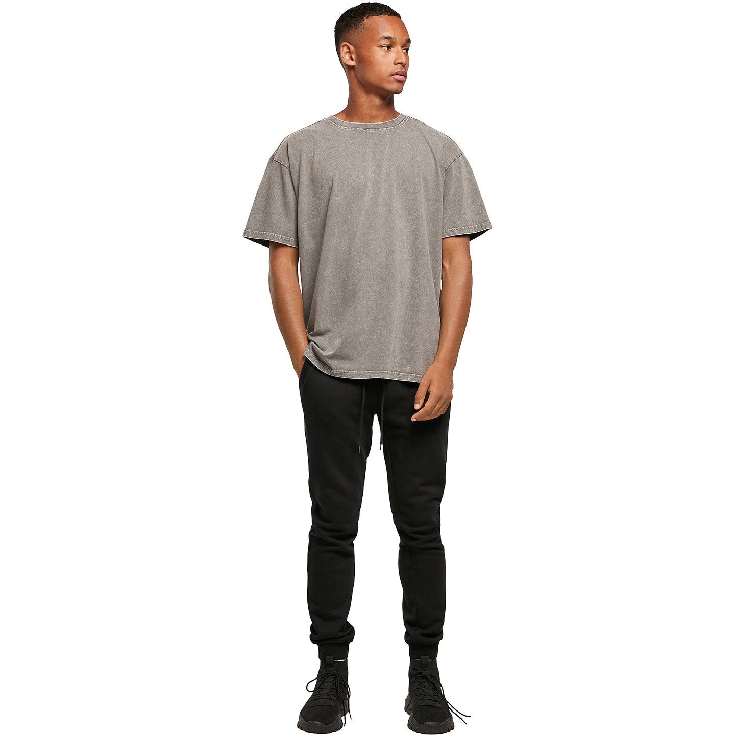 Build Your Brand Acid Washed Heavy Oversized Tee