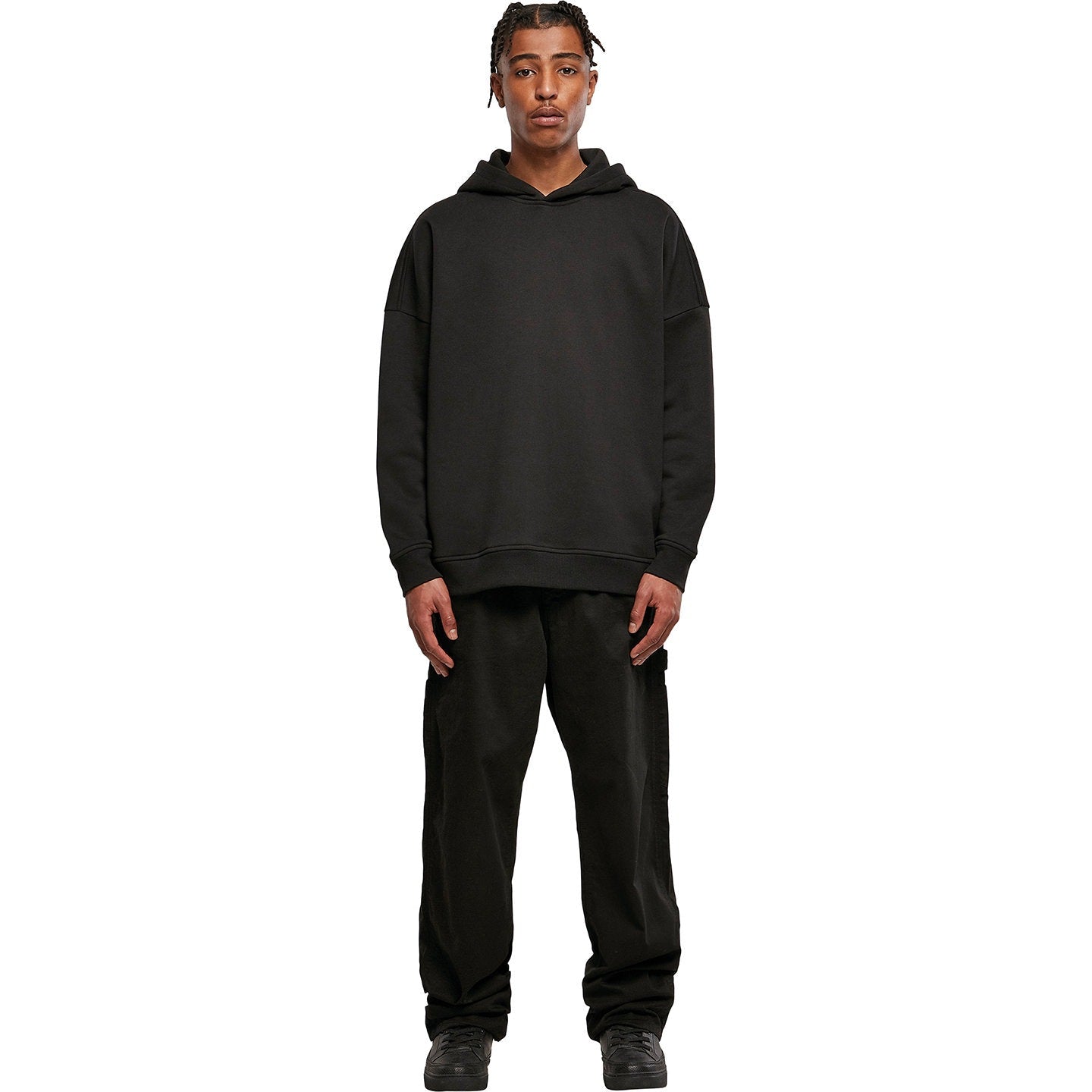 Build Your Brand Oversized Cut-On Sleeve Hoodie