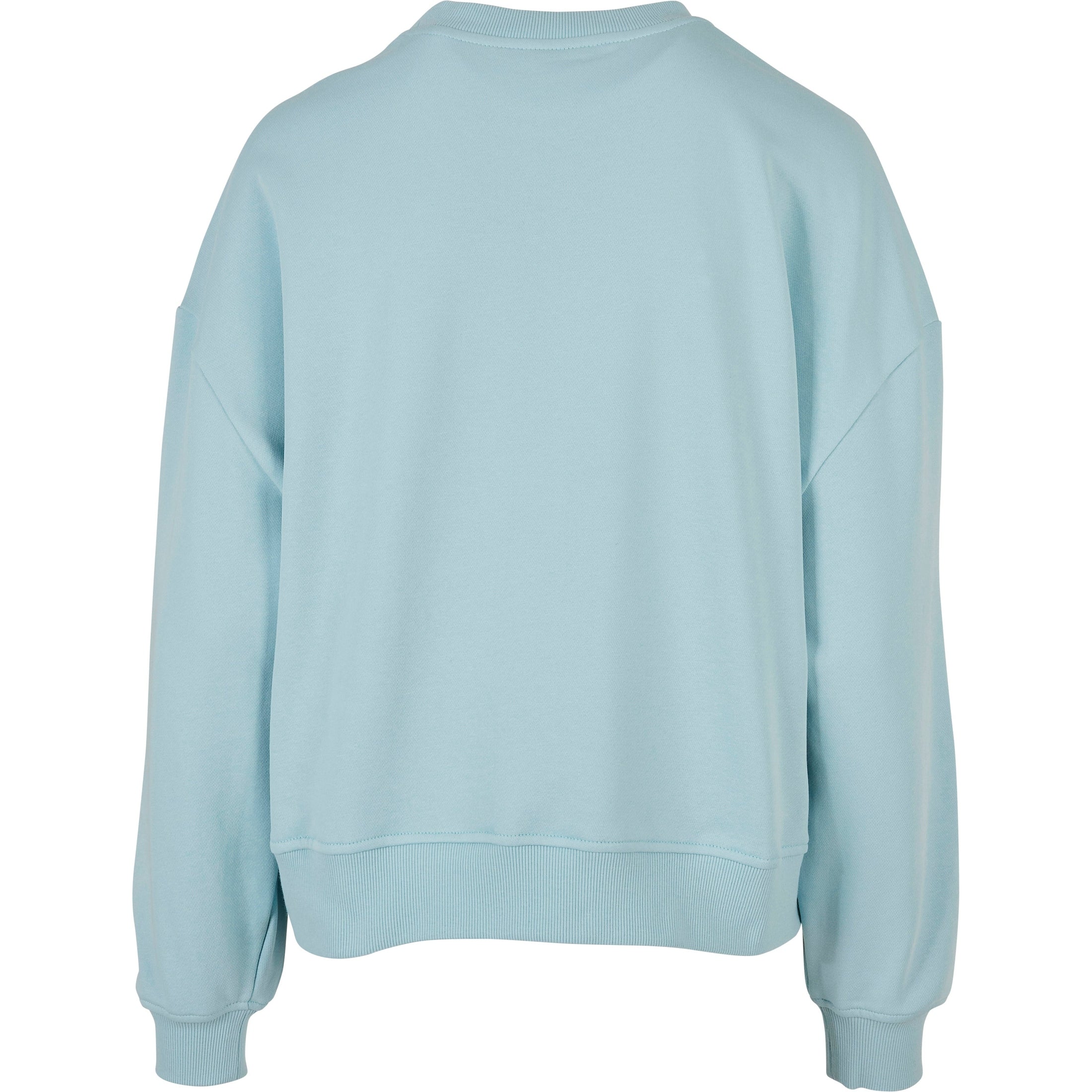 Build Your Brand Women's Oversized Crew Neck Sweatshirt
