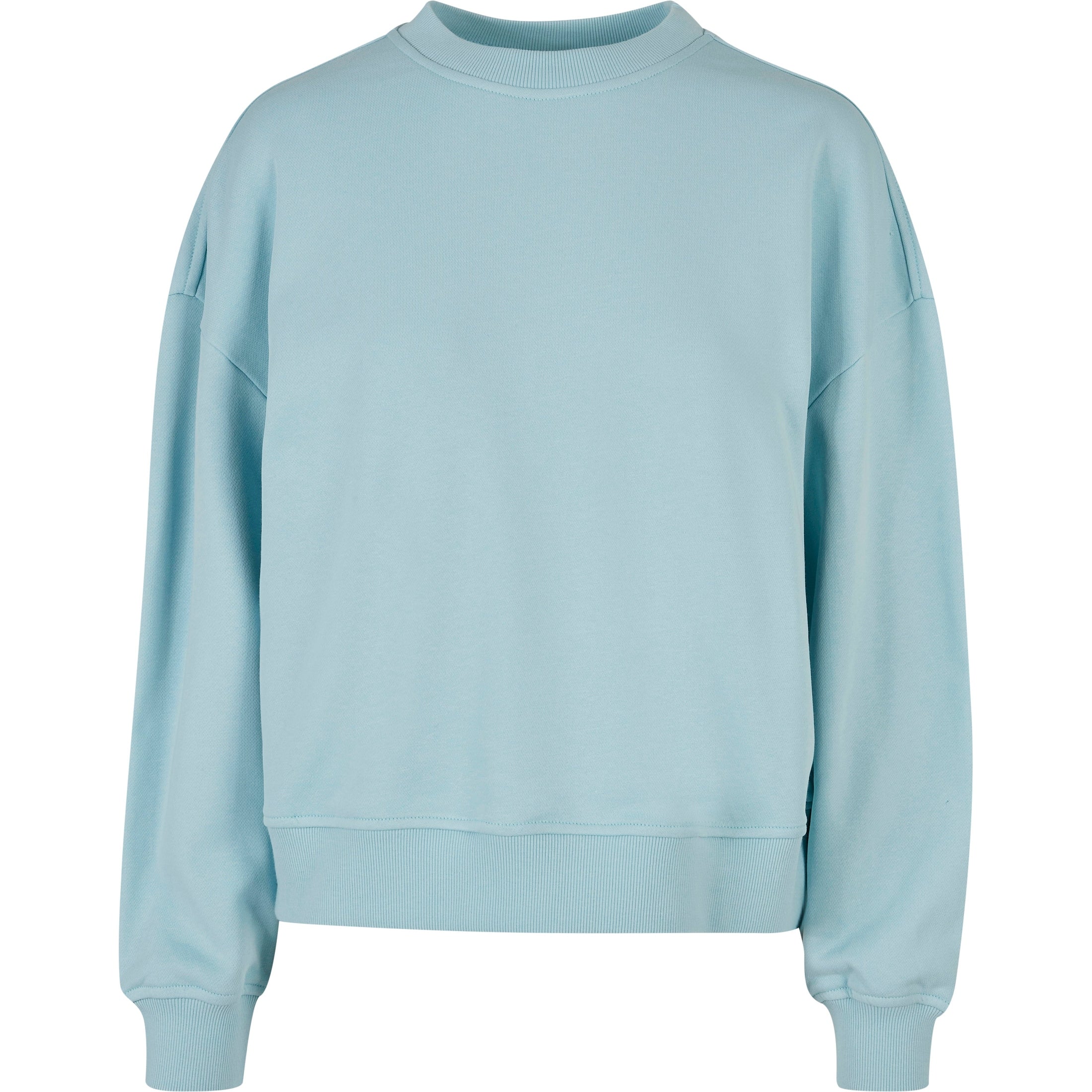 Build Your Brand Women's Oversized Crew Neck Sweatshirt