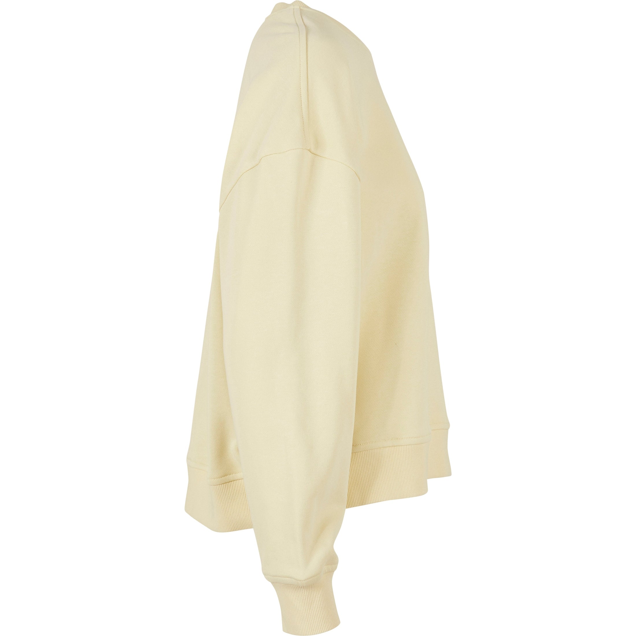 Build Your Brand Women's Oversized Crew Neck Sweatshirt