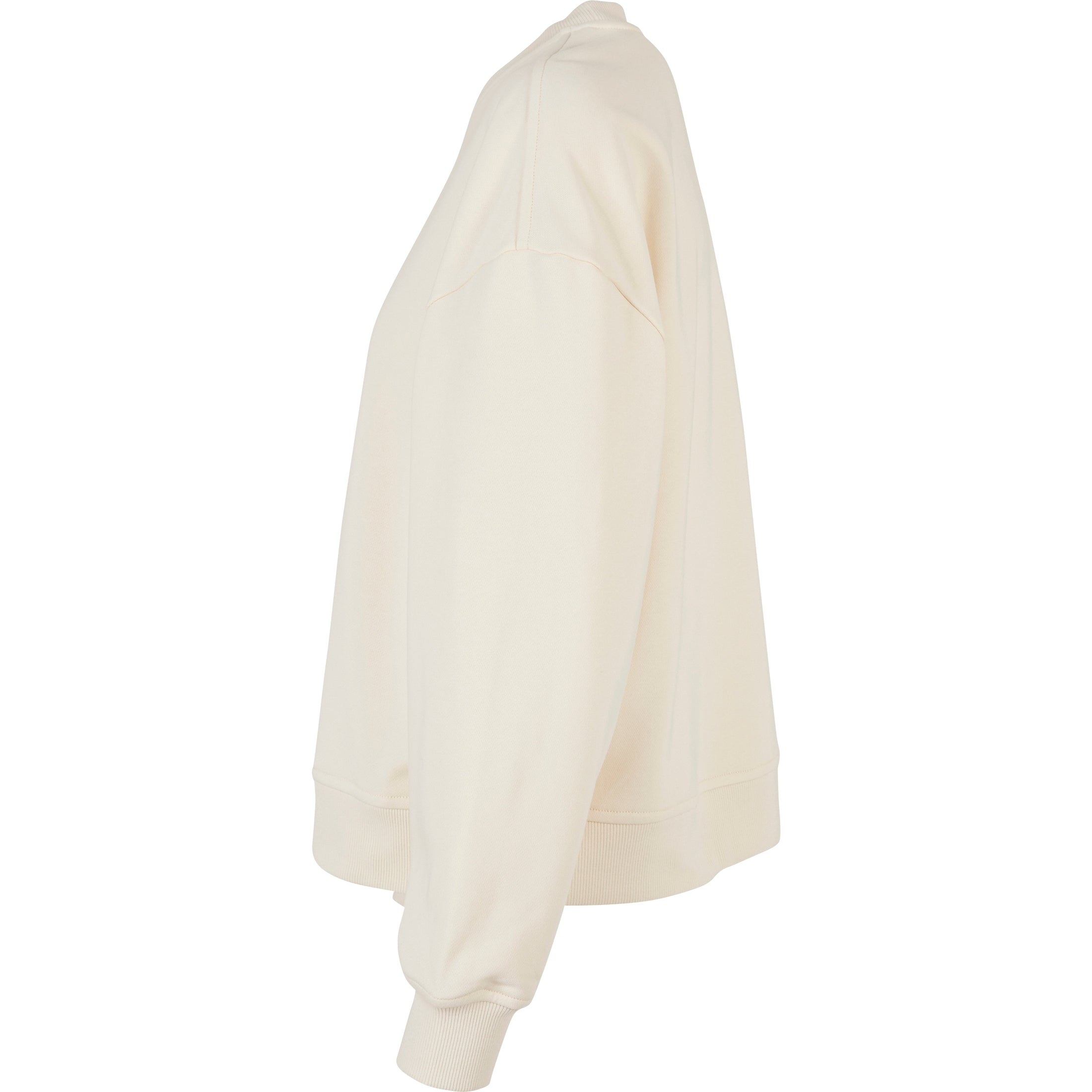 Build Your Brand Women's Oversized Crew Neck Sweatshirt