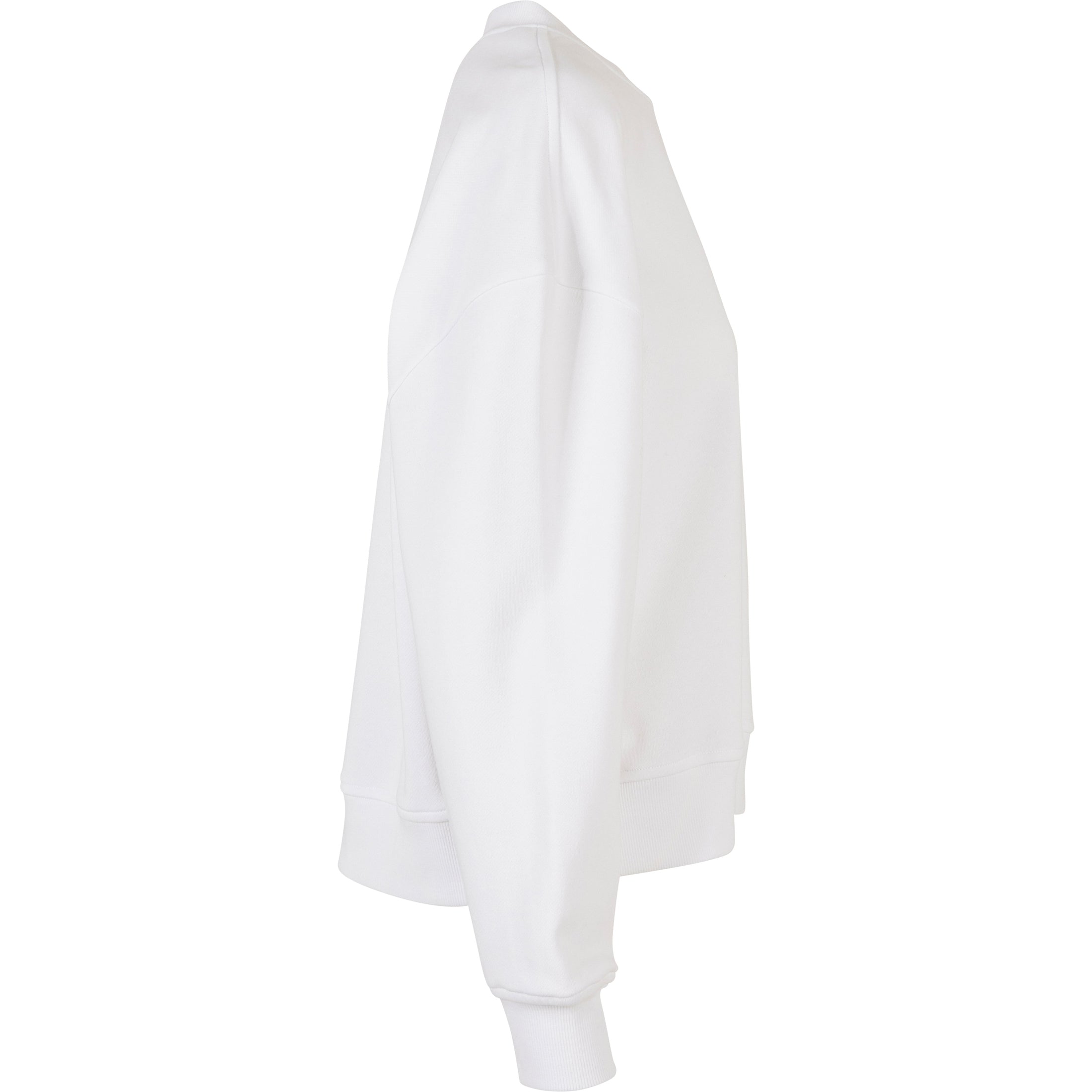 Build Your Brand Women's Oversized Crew Neck Sweatshirt