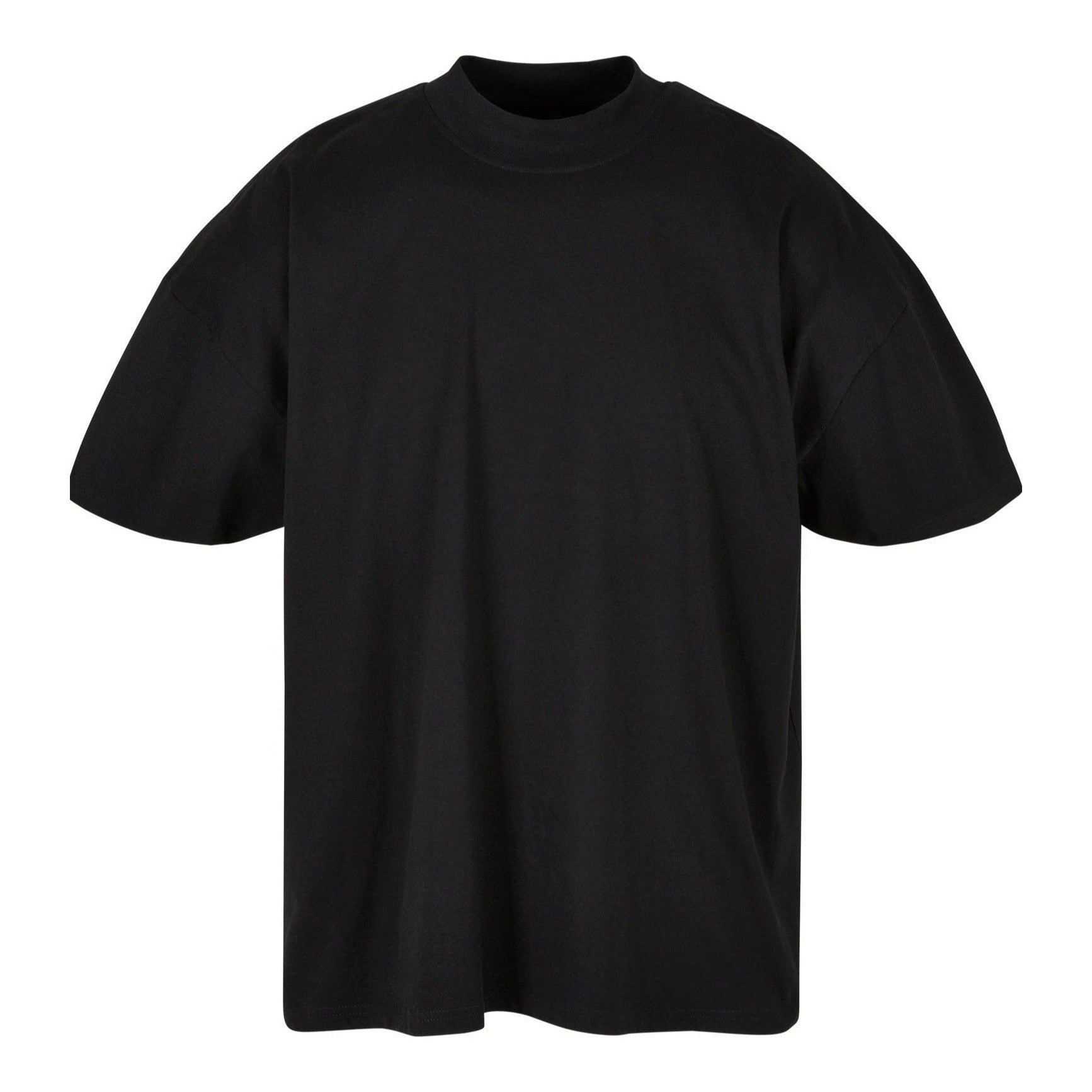 Build Your Brand Oversized Mock Neck Tee