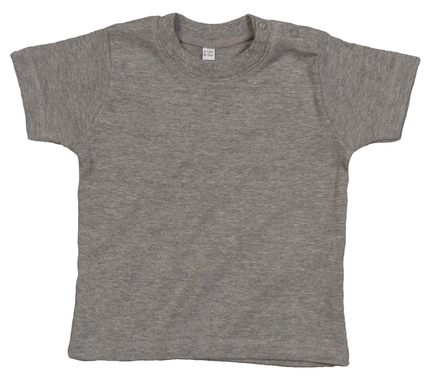 Babybugz Baby T - Heather Grey Melange