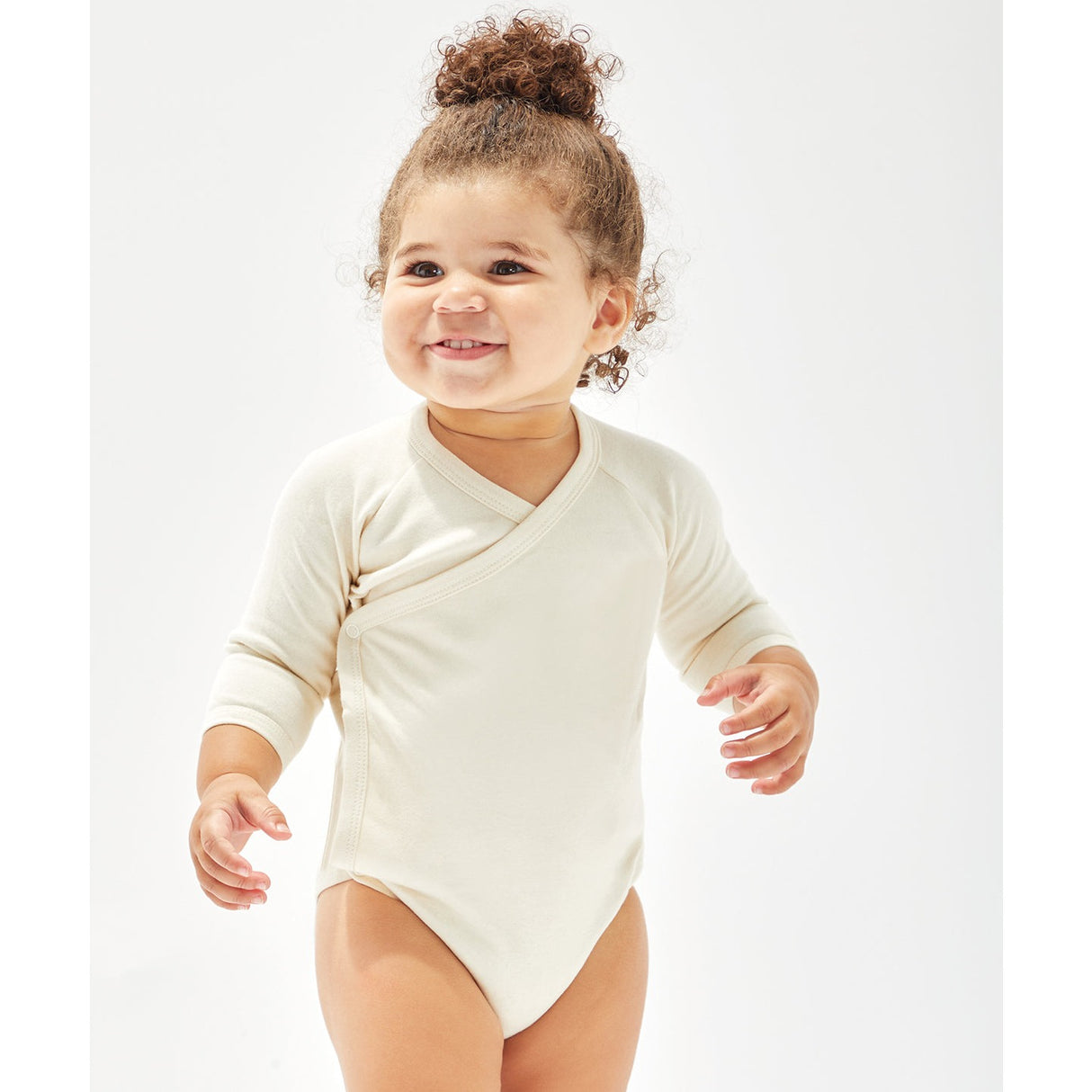Babybugz Baby Long Sleeve Kimono Bodysuit