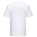 Portwest Chef Cotton Mesh Air T-Shirt #colour_white