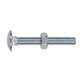Sealey Coach Bolt & Nut DIN 603 - M10 x 75mm Zinc Pack of 50