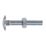 Sealey Coach Bolt & Nut DON 603 - M6 x 40mm Zinc Pack of 100