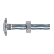 Sealey Coach Bolt & Nut DON 603 - M6 x 40mm Zinc Pack of 100