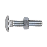 Sealey Coach Bolt & Nut DIN 603 - M8 x 40mm Zinc Pack of 50