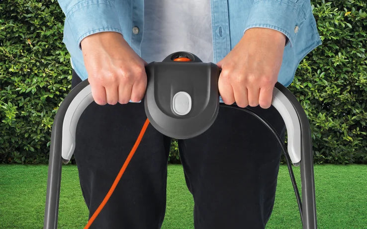 FLYMO EasiGlide 360 – Hover Collect Lawnmower for Easy Mowing & Storage