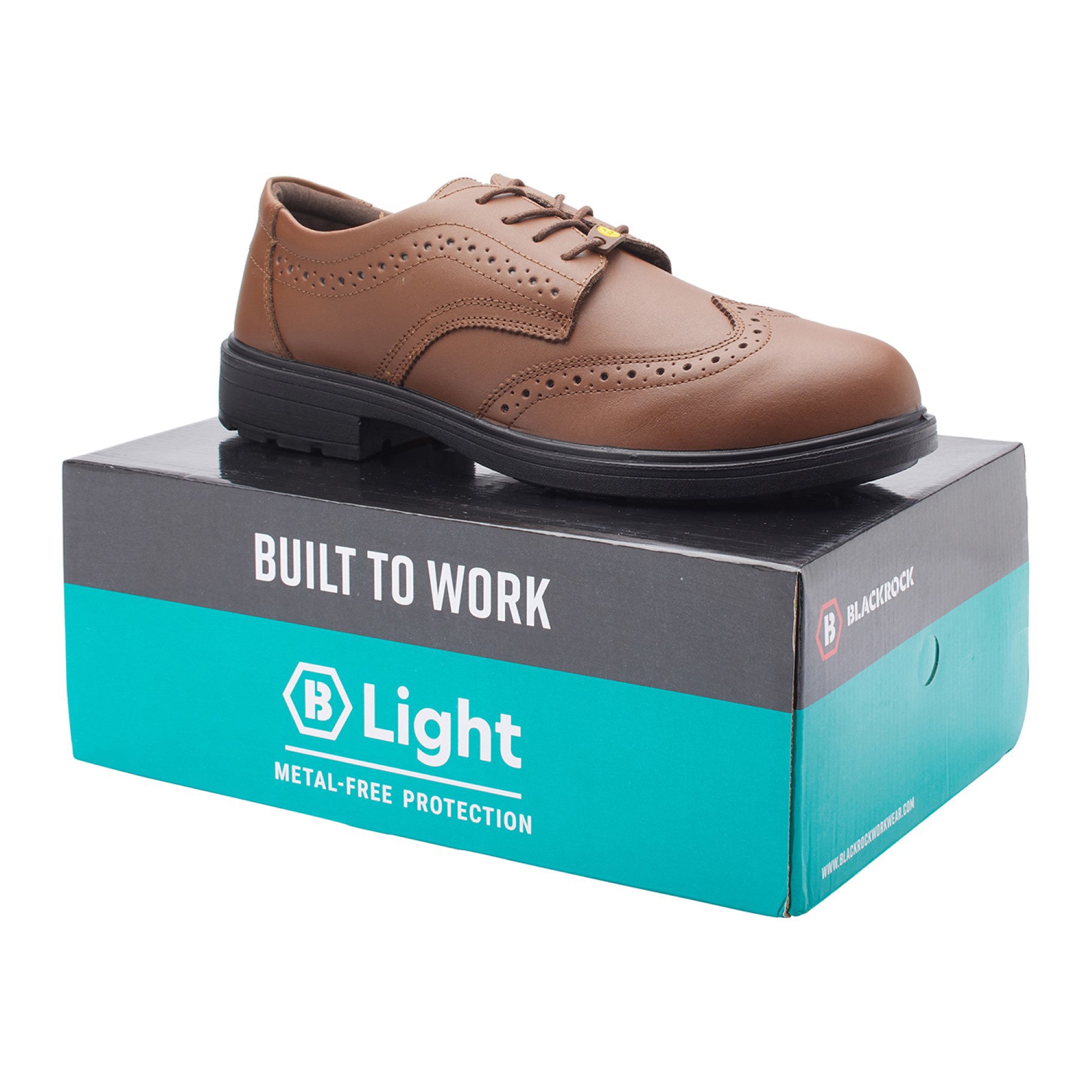 Blackrock Brown Brogue Composite ESD Safety Shoes