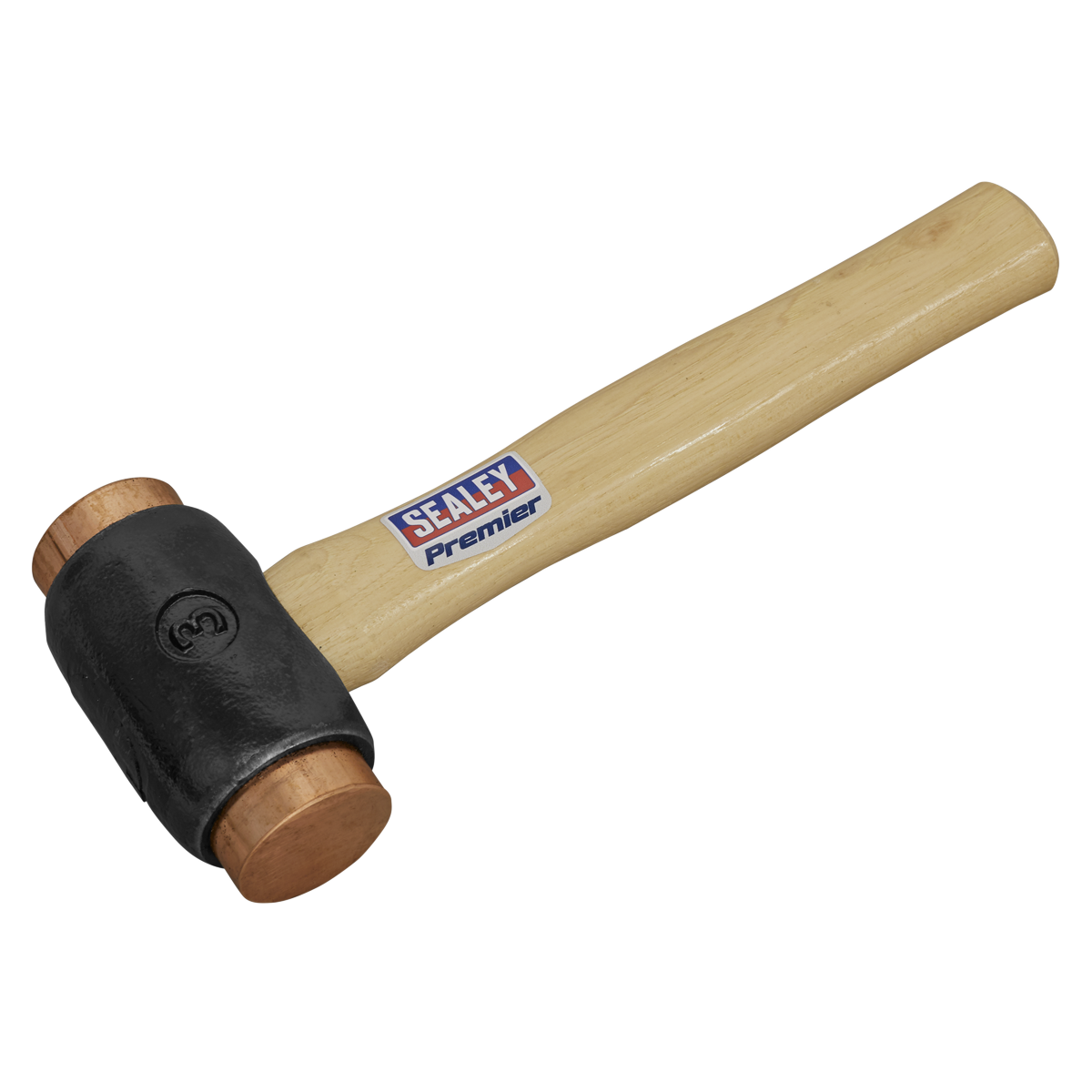 Sealey Copper Faced Hammer 4.3lb Hickory Shaft