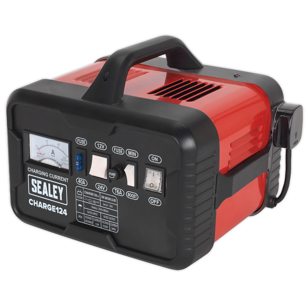 Sealey Battery Charger 28Amp 12/24V 230V