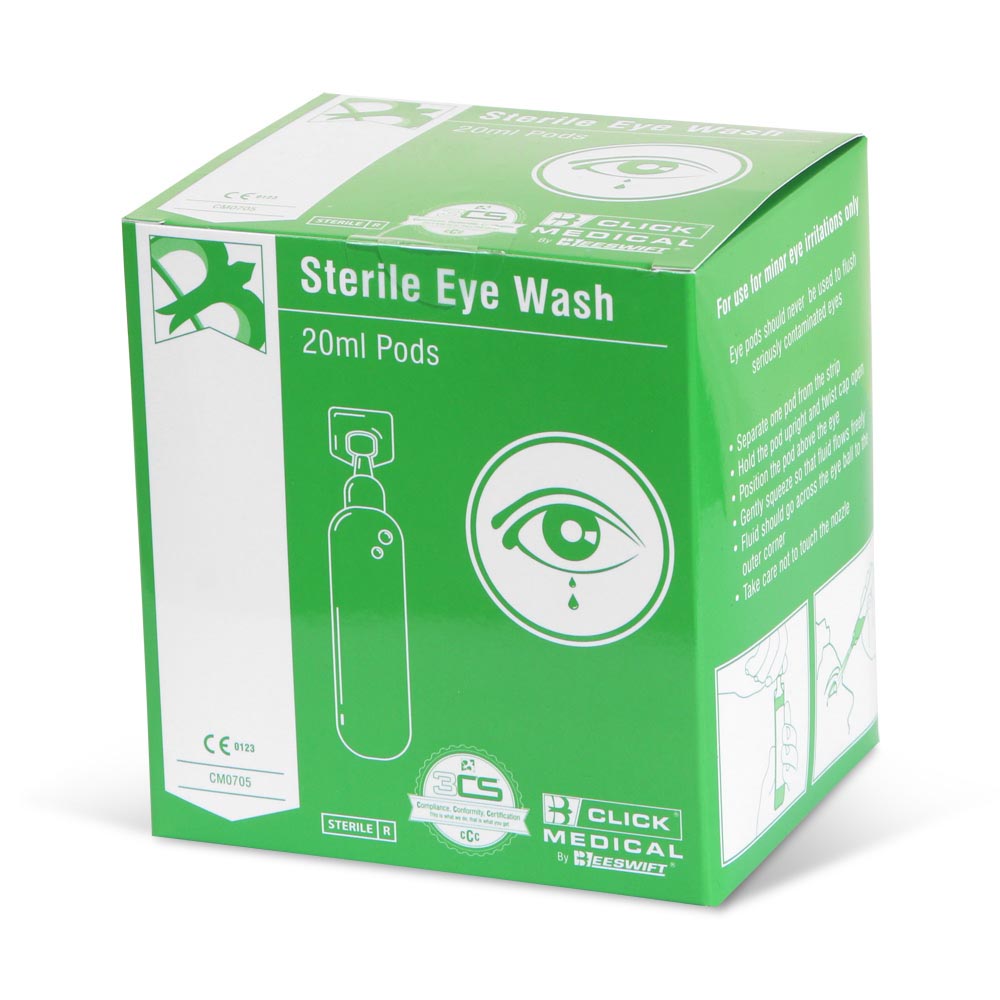 Beeswift Click Medical Eyewash Pods 20Ml