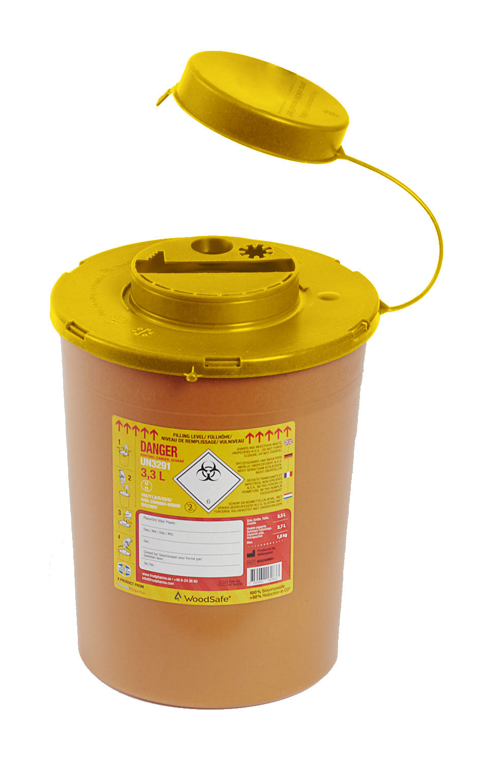Beeswift Woodsafe Sharps Bin