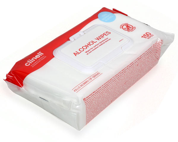 Beeswift Clinell Alcohol Wipes Caw150L