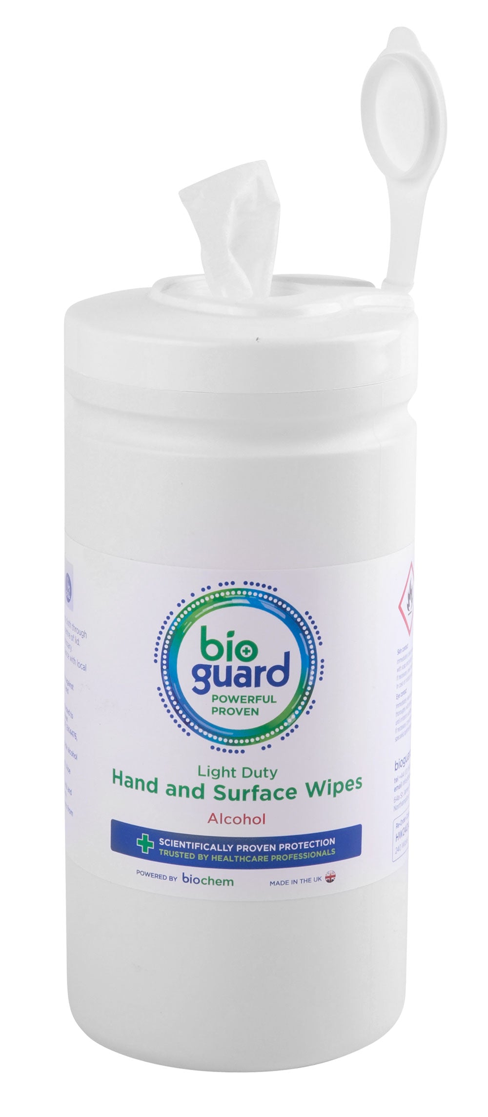 Beeswift Bioguard Alcohol & Surface Wipes Tub Of 240