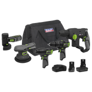 Sealey 5 x 10.8V SV10.8 Series Cordless Combo Kit - 2 Batteries CP108VCOMBO7