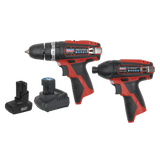 Sealey 2 x 12V SV12 Series Cordless Power Tool Combo Kit