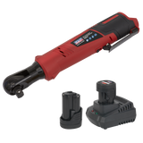 Sealey Cordless Ratchet Wrench Kit 1/2"Sq Drive 12V SV12 Series - 2 Batteries