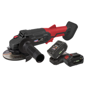 Sealey Cordless Angle Grinder Kit Ø115mm 20V 4Ah SV20 Series - 2 Batteries
