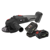 Sealey Brushless Angle Grinder Kit 20V SV20 Series - 2 Batteries